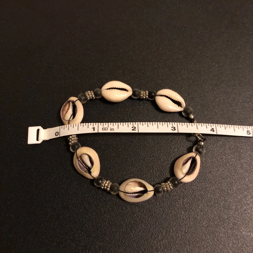 Natural Cowrie Shell Bracelet - Beach Jewelry